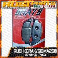 ✿ ◈ ◧ Korak/Sigma250 Brake Pad for Rusi Motorcycle Parts