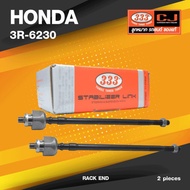 (2 Pieces) Rack Ball Joint HONDA CITY Type Z Year 1999-2002/3R-6230 /SIZE 15.5/16/Brand 333 (1 Pair 