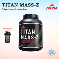 AGYM NUTRITION TITAN MASS-Z Weight Gainer 2kg/20servings FREE SHAKER Halal
