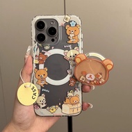 Magnetic Rilakkuma Cartoon Stand Suitable for meizu meizu 20 Classic Cartoon 21 NOTE Phone Case note