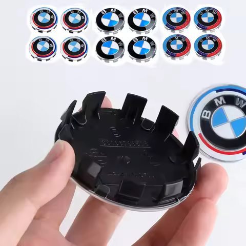 4Pcs 56/68mm Wheel Center Caps Emblem Badge For BMW 50th Anniversary E90 E60 F10 F20 G20 G30 E53 E85
