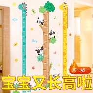Cartoon Baby Height Sticker Measuring Height Ruler Wall Sticker Removable Height Sticker Child Child