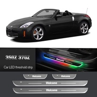 Car Door Sill Light For Nissan 350Z Z33 370Z Z34 2002-2019 Customized Logo LED Welcome Threshold Ped
