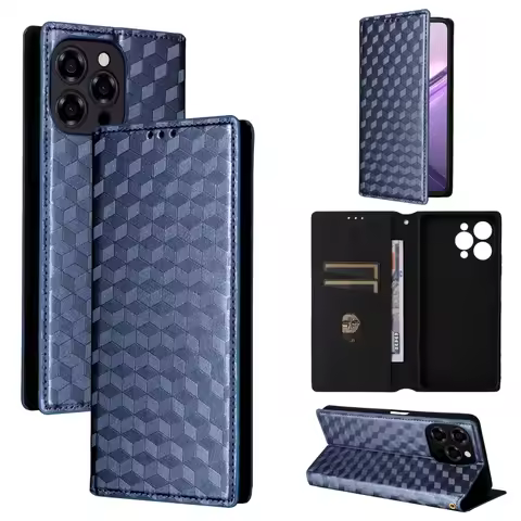 For Doogee Note 58 Pro Magnetic Card Flip Leather Stand stereoscopic lines Phone Protective Case For