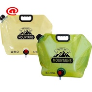Camping 2PCS 2 Gallon  Water Container with Spout, Foldable Empty Gallon Jug for Outdoor Hiking
