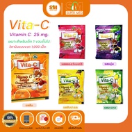Vita-C Vitamin C Tablet (แบบซอง) ไวต้า-ซี วิตามินซี 25mg.อัดเม็ดชนิดอม (1ซอง บรรจุ30เม็ด)