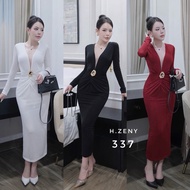 Luxury V-neck maxi bodycon dress for party with tag, beautiful form a15