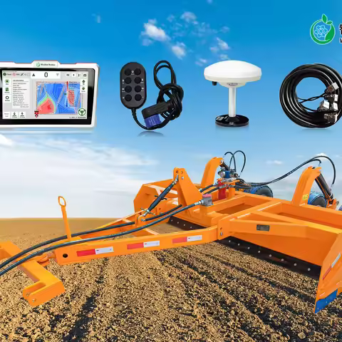 New Tractor Land Leveler WIth GPS Land Leveling System 3.5m High-Accuracy Field Grader 3-Point Tract