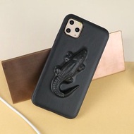 VF Matte蘋果手機殼Iphone11手機殼小眾立體鱷魚圖案