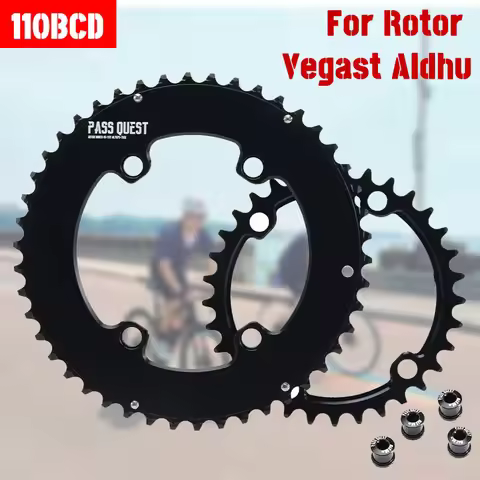 Star 110 Bcd Chainring For Rotor Vegast Aldhu Road Bike Crank Aero Double 46 33 52 36 54 40 50 34 11
