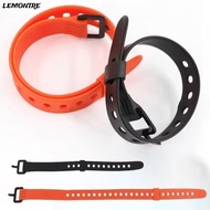 LEMONTRE Rubber Tension Strap, Reusable Belt Buckle Cargo Tie-Down Strap, Compact 35/45/55cm Silicon