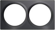 FIBARO Walli Double Cover Plate, High-Quality Double Cover Plate for Walli Devices, Anthracite, FG-W