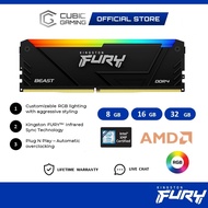 KINGSTON FURY BEAST / FURY BEAST RGB DDR4 3200MHZ / 3600MHZ DESKTOP GAMING PC MEMORY RAM - 8GB 16GB 