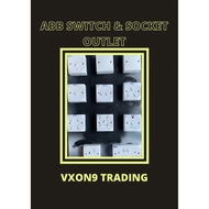 [STOCK CLEARANCE SALE] ABB Switches & Socket Outlet~Sirim Approval~VXON9 Trading