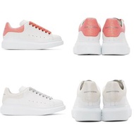 限時優惠11/7完‼️Alexander McQueen sneakers 厚底皮革小白鞋 多色 size 34-42.5 珊瑚橙｜奶茶色｜淺灰色｜豆沙紅
