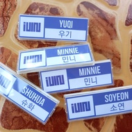 Gidle Nametag Pin School idle