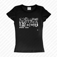 LANCAICAI Y2k Clothes Aesthetic Women's Stretchy Y2K Emoticon Text Graphic Slim Fit T-shirt