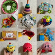 All $140 IKEA 爬行隧道 泡泡槍 IKEA 套環玩具 Fisher price 學行刺蝟 黏土模型 fehn 沙沙聲安撫巾 手抓球 全新 手指畫 鋼鐵人聲光泡泡機 多泡槍型泡泡機 天竺鼠車