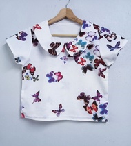 เสื้อผ้าฝ้ายพิมพ์ลายคอบัวใส่สบายไม่ร้อนแบบน่ารัก
