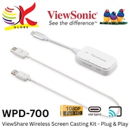 VIEWSONIC WPD-700 /  WPD-900 VIEWSHARE WIRELESS SCREEN CASTING KIT WITH PLUG-AND-PLAY & PEER-TO-PEER
