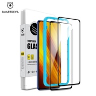 SmartDevil 9D Tempered Glass for Xiaomi POCO F3/X3 Pro Redmi Note 10 Pro Mi 11T Pro POCO X4 GT Redmi 9T Full cover POCO X3 GT M3 Pro X3 nfc F2 Pro mi 10T 9t Pro POCO F5/POCO F5 Pro