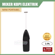 rainbow Mixer Kopi Elektrik Mini Portabel Pengocok Telur Baterai Pengaduk Kopi Adukan Kopi Telor