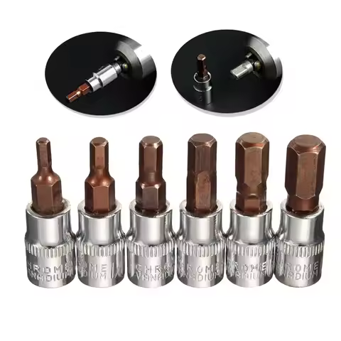 1Pc 1/4" Hex Head Screwdriver Bit 1/4 Inch Drive Socket Hand Tools H3 H4 H5 H6 H7 H8 Power Tool Acce