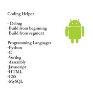 Coding Helper - Python, C, Verilog, Assembly, Javascript, PHP, HTML, CSS, MySQL