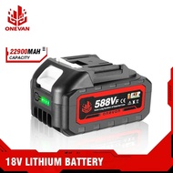 22900mah Lithium Ion Battery 18V 20V 21V Rechargeable With Battery Indicator For Makita BL1830 BL1840 BL1850 Power Tool Battery
