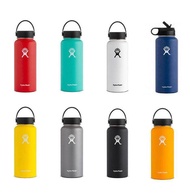 Ready Stock Hydro_Flask Outdoor Sports Bottle Stainless Steel Solid Color Vacuum Bottle Portable 18o