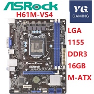 ASRock H61M-VS4 LGA1155 DDR3 RAM 16G h61 h61m Integrated graphics Motherboard used