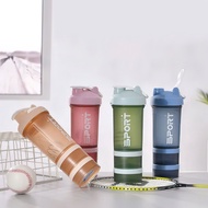 Shaker Sport Drinking Bottle 450 ML Smart Shaker Bottle Tumbrl 3 Levels Protein Shaker Bottle - DB-3