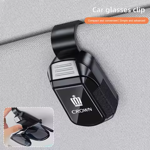 Car Sunglasses Clip Sun Visor Glasses Holder Card Ticket Clamp For Toyota Crown JZS171 JZS171W JZX17