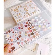 Pieceg Sticker Book, sicker Book Accessories, Transparent sticker Notebook