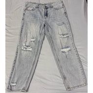 Cool Ripped Faded Jeans