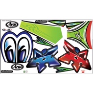 DECAL ARAI NAKANO SURIKEN Helmet Motorcycle Helmet Accessories