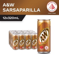 A & W Sarsaparilla Root Beer (12x320ml)-kes (Halal)