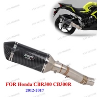Slip On For Honda CBR300 CB300R CB300F CBR300R 2012-2024 Motorcycle Exhaust Escape System CBR300 Exh
