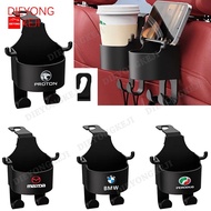 Multifunctional Car Seat Back Water Cup Holder with Hook Storage Box Car Beverage Rack Hook Storage 