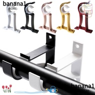 BANANA1 Curtain Rod Bracket, Single Hang Thicken Hanger Hook, Aluminum Alloy Furniture Hardware Fixing Clip Rod Support Clamp