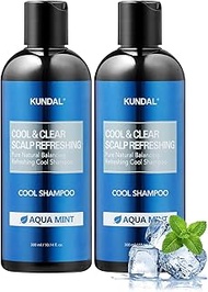 Kundal Shampoo, Hair Scalp Care - Aqua Mint Refreshing Cool Shampoo with Eucalyptus, Tea Tree Extrac