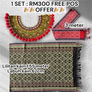 SET 3in1 NGEPAN IBAN bajet Tango kain sidan selampai belit