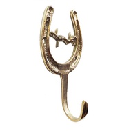 GANTUNGAN 5-1/4" Brass Clothes Hanger / HOOK - Horseshoe Polish Brass