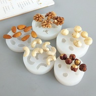 Walnut Badam Cashew Siberian Hazelnut Macadamia Nut Dried Fruit Chocolate Jelly Cake Decorative Candle Silicone Mold