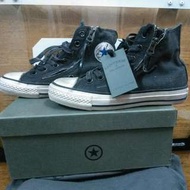 CONVERSE JOHN VARVATOS 仿舊 復古  拉鍊高筒 帆布鞋