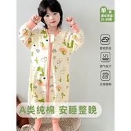 pyjamas kids pyjamas Sleeping Bag Spring Autumn Children One-Piece Pajamas Boys Girls Pure Cotton Ki