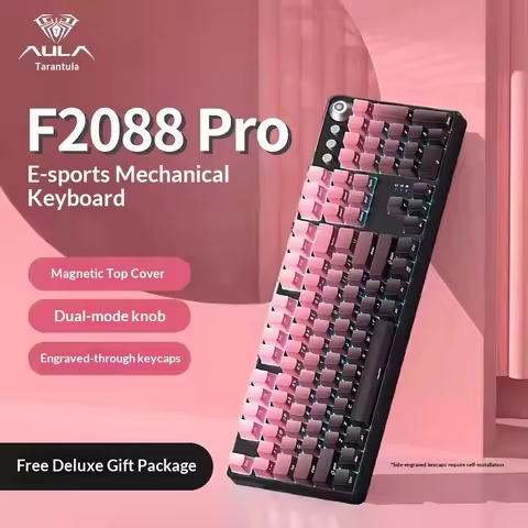 AULA F2088Pro Mechanical Keyboard And Mouse Set Wired 108 Keys Side Printed Keycaps E Sports Gaming 