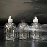 HS 500ml Round Apple Bottle N28 Pulltop Cap 500ml Round Clear Hand Soap Bottle DD Dishwashing Cup Ca