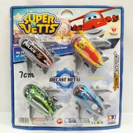 DIE-CAST plane contains 4 diecast plane pullback action figure toppercake toys