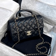 #全網最低超級甜💰 #芯片款 #閒置帶膜🈶購證 香奈兒Cf20 handle Cfmini 黑金 淡金扣